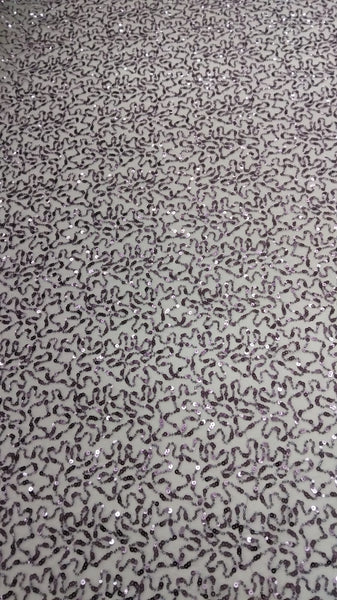 SEQUIN DITSY SCROLL-PRINT COUTURE