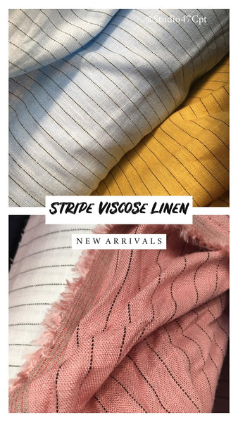 STRIPE VISCOSE LINEN