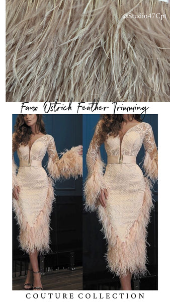 FAUX OSTRICH FEATHER TRIMMING